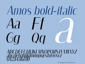 Amos bold-italic 0.1.0图片样张