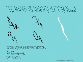 FZ HAND 13 WAVEY LEFTY Normal 1.0 Tue Feb 01 13:47:38 1994 Font Sample