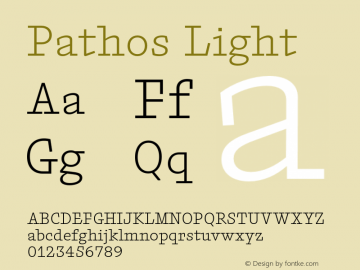 Pathos-Light Version 1.000;PS 001.000;hotconv 1.0.88;makeotf.lib2.5.64775图片样张