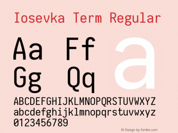 Iosevka Term 1.14.2图片样张