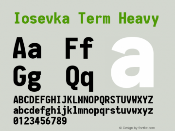 Iosevka Term Heavy 2.2.1图片样张