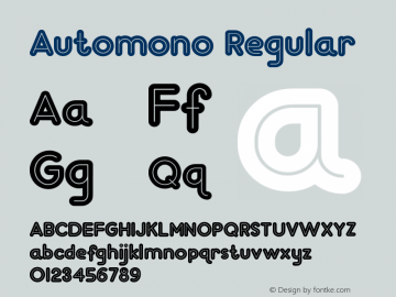 Automono  Font Sample