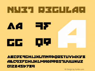 Nyet Version 2.1; 2019 Font Sample