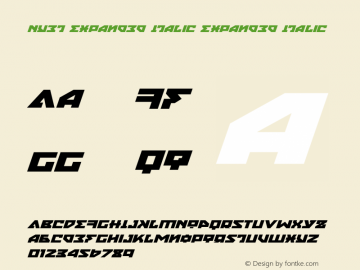 Nyet Expanded Italic Version 2.1; 2019图片样张