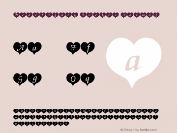 HeartBlack Becker Normal 1.0 Tue Mar 16 14:18:20 1999 Font Sample