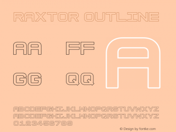 Raxtor Outline Version 1.000图片样张