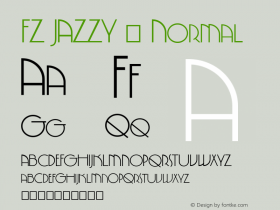 FZ JAZZY 5 Normal 1.000 Font Sample