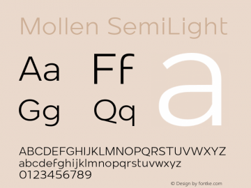 Mollen-SemiLight Version 1.000;YWFTv17图片样张