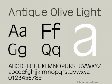 Antique Olive Light Version 001.001图片样张
