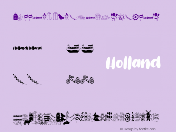 Holland Dingbats Version 1.00;July 22, 2019;FontCreator 11.5.0.2430 64-bit图片样张