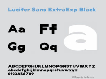 LuciferSansExtraExp-Black Version 1.007;hotconv 1.0.109;makeotfexe 2.5.65596 Font Sample