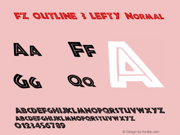 FZ OUTLINE 3 LEFTY Normal 1.0 Mon May 09 16:14:54 1994图片样张