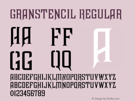 GranStencil Regular Altsys Metamorphosis:4/4/92图片样张