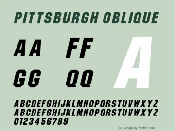 Pittsburgh Oblique Rev. 003.000图片样张