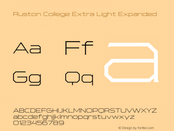 RustonCollege-ExtLtExp Version 1.000;PS 001.000;hotconv 1.0.88;makeotf.lib2.5.64775;YWFTv17图片样张