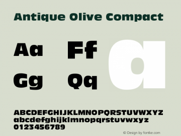 Antique Olive Compact Version 001.002图片样张