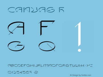 CANVAS Regular Version 1.000;PS 001.000;hotconv 1.0.88;makeotf.lib2.5.64775图片样张