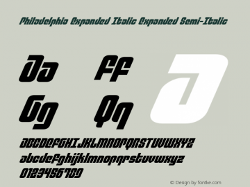 Philadelphia Expanded Italic Version 3.2; 2015图片样张