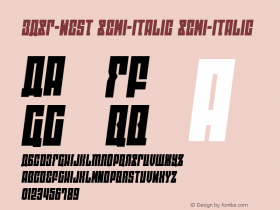 EAST-west Semi-Italic Version 1.1; 2014图片样张