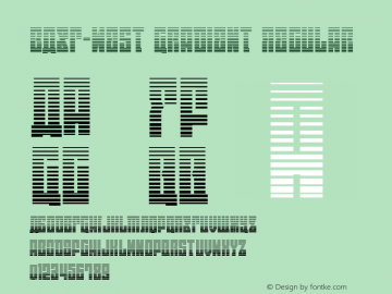 EAST-west Gradient Version 1.1; 2014 Font Sample