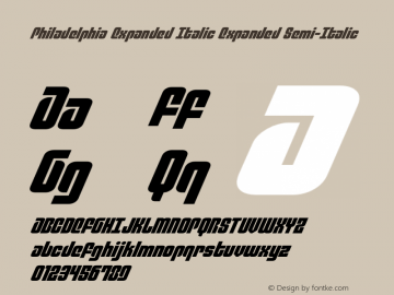 Philadelphia Expanded Italic Version 3.1; 2015图片样张