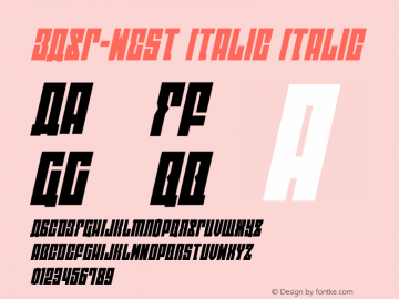 EAST-west Italic Version 1.1; 2014图片样张