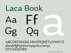 Laca-Book Version 1.005;PS 001.005;hotconv 1.0.88;makeotf.lib2.5.64775图片样张