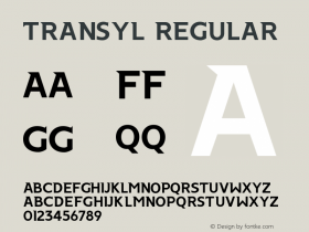 Transyl Regular Version 1.000图片样张