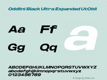 Oddlini-BlackUltExpUtObli Version 1.002图片样张