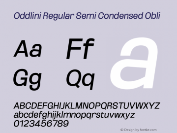 Oddlini-RegSemiCondObli Version 1.002图片样张