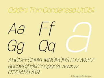 Oddlini-ThinCondensedUtObli Version 1.002图片样张