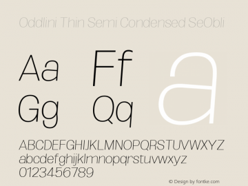 Oddlini Thin SemiCond SeObli Version 1.002图片样张