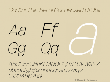 Oddlini Thin SemiCond UtObli Version 1.002图片样张