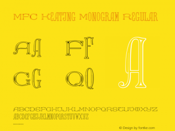 MFC Keating Monogram Version 1.000图片样张