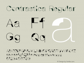 Contrastica Regular 图片样张