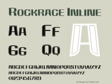 RockraceInline-Regular Version 1.000图片样张