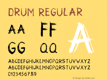 Drum Version 1.002;Fontself Maker 2.1.2 Font Sample