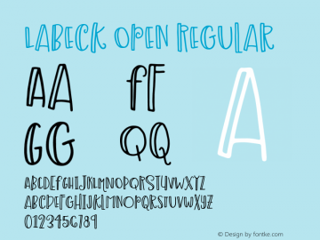 LabeckOpen Version 1.000;PS 001.001;hotconv 1.0.56 Font Sample