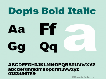 Dopis-Black Version 1.000;com.myfonts.easy.tdf.dopis.black.wfkit2.version.53vc图片样张