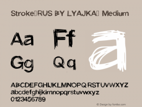 Stroke(RUS BY LYAJKA) Medium Version 1.00 May 23, 2018, initial release图片样张