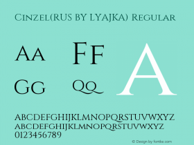 ljk_Cinzel-Regular Version 1.001;PS 001.001;hotconv 1.0.56;makeotf.lib2.0.21325 Font Sample