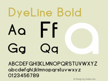 DyeLine-Bold 1.000图片样张