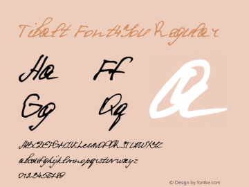 Tibalt Font4You Version 1.000 2013 initial release图片样张