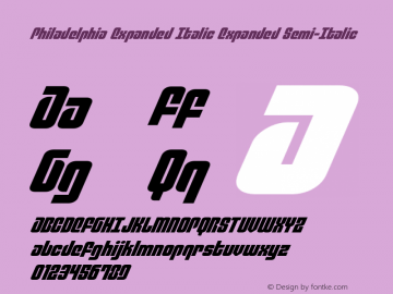 Philadelphia Expanded Italic Version 3.2; 2015图片样张