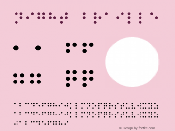 Night Braille Version 1.500;hotconv 1.0.109;makeotfexe 2.5.65596 Font Sample