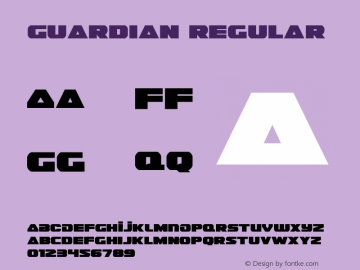 Guardian Version 2.1; 2019 Font Sample