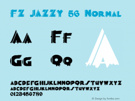 FZ JAZZY 56 Normal 1.0 Sat Jul 16 00:21:30 1994 Font Sample