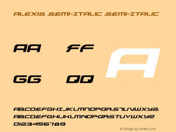 Alexis Semi-Italic Version 3.1; 2013图片样张