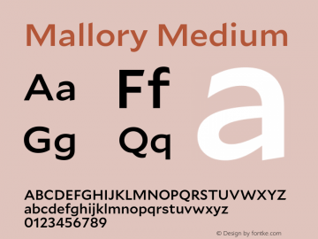 Mallory Medium Version 2.000;PS 2.000;hotconv 16.6.51;makeotf.lib2.5.65220 Font Sample