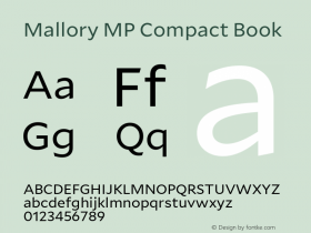 Mallory MP Cmpct Book Version 2.000;PS 0.000;hotconv 16.6.51;makeotf.lib2.5.65220 Font Sample